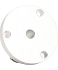 Front view of aluminum shaft coupler 4mm connector for mecanum wheel 28mm OD and 16mm hole, solid adapter for robotics and 3D printers