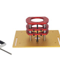 Universal Aluminum Router Table Insert Base Plate Featuring Sturdy Manual Lift System Heavy Duty Stainless Steel Fixing Brackets.