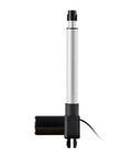 Knockout 12V DC Linear Actuator 10 Inch Stroke 1320 Lbs Force showing the electric cylinder's aluminum body and motor.
