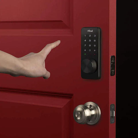 Hardcore Touchscreen Smart Door Lock With Keypad And Bluetooth For One Touch Entry Proximity Phone Unlock AA Battery Powered