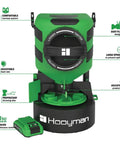 Front view of Lithium Ion Chest Spreader With Harness System, Adjustable Feed Rate, 24 Volt Power, 35 Pound Hopper, Spill Proof Fill