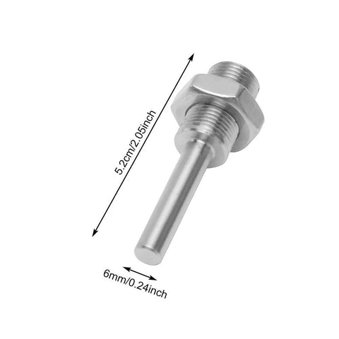 Connecting rod for 4 Jaw Lathe Chuck For Mini Wood Lathe, high precision, heavy duty carbon steel, 5.2cm length shown.