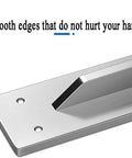 Close-up of No Nonsense Heavy Duty Wall Mounted Corner Shelf Bracket Pair showing smooth edges and mounting holes.