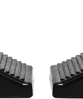 Beefy Heavy Duty Rubber Wheel Chocks With Eyebolt For Trailers RVs And Trucks Two Pack Built To Last In Extreme Heat Or Cold