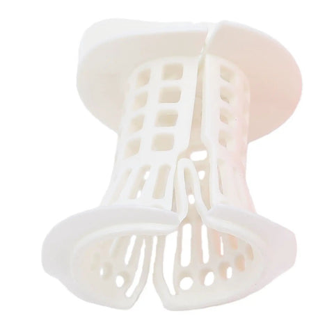 Pwshymi Bathtub Drain Hair Catcher with Innovative Handle, white plastic hair catcher for effective clog prevention.