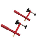 Red Rock Solid 20mm Aluminum Bench Dog Clamps With Soft Pads For Woodworking Workbench Hold Downs Secure 0.79 Inch Rod Into Standard Dog Holes 2 Pack Bundle