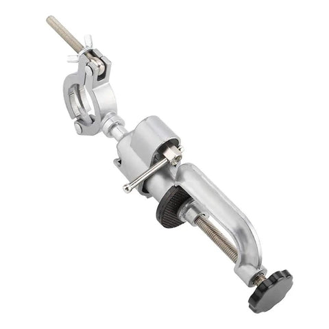 Angle Grinder Stand Universal Bench Grinder Holder With Vise Clamp Table Mount Bracket made of aluminum alloy, side view
