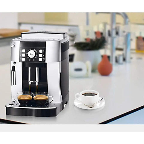 All In One Bean To Cup Coffee Maker With Built In Grinder 15 Bar Pressure Auto Espresso Machine on kitchen counter
