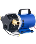Heavy-Duty Tank Engine 60V DC Diaphragm Pump Built Tough For Submersible Sump And Spray Applications With 100 Psi Crushing Pressure And Blown Away 50Lpm Flow Rate side view showing brass fittings and electrical connections.