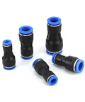 Reducer Push To Connect Fitting For Pneumatic Tubing One Quarter Inch To Five Thirty Second Inch Tube OD Quick Connector Coupler Pack Of Ten