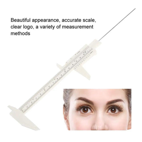 Waterproof Plastic Caliper Eyebrow Lip Tattoo Ruler For Permanent Makeup Accurate Measuring Tool For Students And Pros