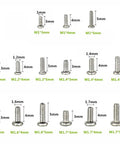 750-Piece Bulk Metric M1 To M1.7 Stainless Steel Phillips Pan Head Small Machine Screws Kit For Electronics, Robotics And DIY Builds, Rust-Resistant 304 Stainless Fasteners