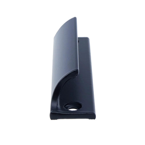 Side view of Aluminum Alloy Window Sash Lift Handle Set Black 2 Pieces for Sliding Windows and Drawer Push Pull Hardware, 3.54 x 0.79 x 0.79 inches