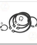Alloy Steel E Clip Circlip Ring Assortment Set 88 Piece Handy Heavy Duty Retaining Clips Kit for Mechanical Projects Durable E Clips and Rings for Automotive DIY and Home Repairs black alloy steel circlips