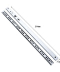 Two Way Full Extension Drawer Slides With 17mm Metal Rails And Ball Bearings, No Tool Needed Quick Install, 214mm Length