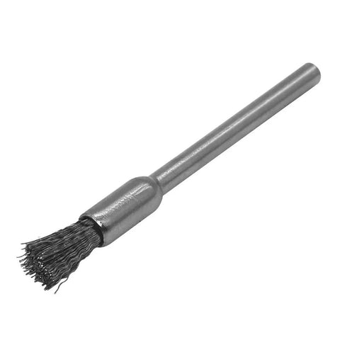 Heavy Duty Steel Wire Brush Bits For Rotary Drills Built Like A Tank To Strip Rust And Paint Quick Release Heads, 3mm shank.