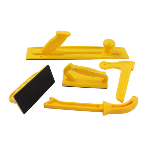Heavy Duty ABS Push Block Set For Table Saw Safety And Precision Pro Grade Push Blocks Kit in bright yellow for safer cuts