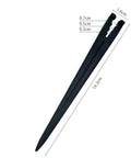 Single plastic irrigation stake with measurements, part of 50 Pack Irrigation Stakes For Quarter Inch Drip Tubing Keeps Drip Lines Off Ground Prevents Clogs Easy Install For 4mm And 7mm Hose Secures Tubing In Place And Lets You Move And Reconfigure Your Drip System On The Fly.