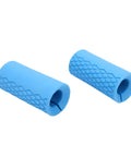 Silicone Dumbbell Grips 2 Pack, 1 Inch Inner Diameter Non Slip Barbell Grip for Weightlifting with Rhombic Pattern