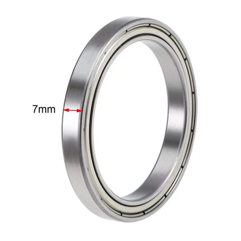 6809ZZ Deep Groove Ball Bearing Set 45mm Inner Diameter 58mm Outer Diameter 7mm Width Double Shielded Z2 Chrome Steel 2 Pack, 7mm wide bearing