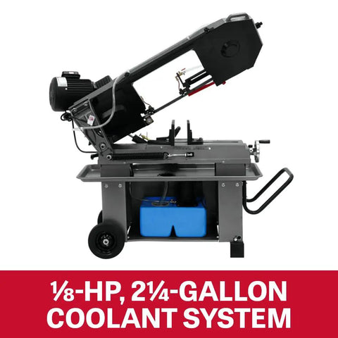 Geared Head Metal Cutting Band Saw For Horizontal And Vertical Cutting, 1.5HP Hydraulic Downfeed, 115/230V 1 Phase, Heavy-Duty Metalworking Saw For Tough Materials