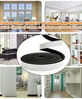 Heavy Duty Self Adhesive Weather Stripping Door Seal Strip For Windows And Pipes High Density Cr Foam Insulation Tape displayed in various home settings.