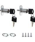 Real Deal Push Plunger Drawer Locks Built Dang Tough With Wear Proof Chrome Plated Zinc, keys and mounting screws included.