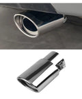 Dope Stainless Steel Exhaust Tip For Cars, 2.5 Inch Inlet, 3.3 Inch Outlet, Adjustable Chrome Plated Finish Tailpipe Upgrade