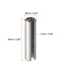 Slotted Spring Pin M6 X 60mm 304 Stainless Steel Split Roll Dowel Pins Tension Pins Plain Finish 5 Pack product image