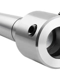 Mt4 To One And A Quarter Inch Weldon Shank Annular Cutter Arbor Adapter Drill Press Mount With Locking Key heavy duty tool close-up view