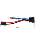 Five Pin RC Model Connection Cable with 14AWG Wire, 15.7cm Long, Compatible with Traxxas ID LiPo 4S Adapter