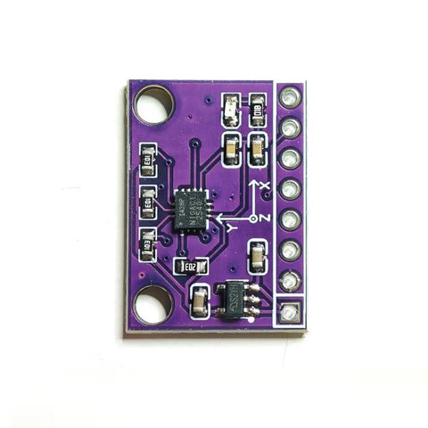 Six Axis ICM-42688 IMU Module With Low Temperature Drift And Offset, High-Precision Attitude Sensor, I2C Or SPI Interface, 3.3V/5V Compatible, Ideal For Drones, Robots, VR And Motion Projects. Purple PCB IMU board with pin headers and mounting holes.