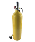 Yellow 2L Scuba Tank Kit With Backpack And Regulator Portable Mini Dive Cylinder Set Reusable 6061 Aluminum Tank DOT 3AL Certified
