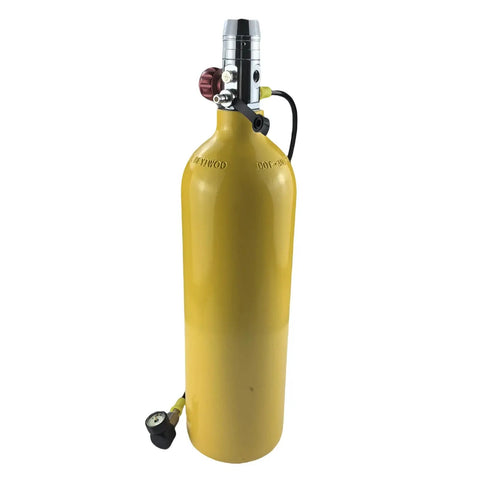 Yellow 2L Scuba Tank Kit With Backpack And Regulator Portable Mini Dive Cylinder Set Reusable 6061 Aluminum Tank DOT 3AL Certified