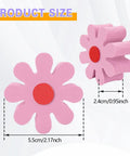 Pink Daisy Car Antenna Topper Totally Cute Aerial Ball Roof Ornament For Women And Men EVA foam with size details