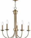 Classic Traditional Steel Chandelier With Timeless Design And Solid Build Durable Metal Fixture For Dining Room Or Living Area Five Light Vintage Inspired Lighting For An Elegant Home Vibe
