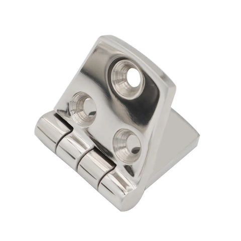 316 Stainless Steel Flush Strap Door Hinge For Boats And Marine Gear, rustproof hardware with three mounting holes