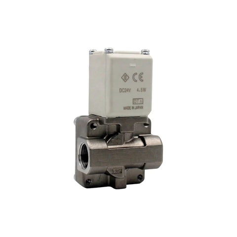Rock Solid Two Way Direct Acting Air Solenoid Valve DC24V Fits Quarter Three Eighth Or Half Inch Lines Smooth Runs High Pressure Pneumatics For Straight Shoots And Heavy Duty Shop Projects