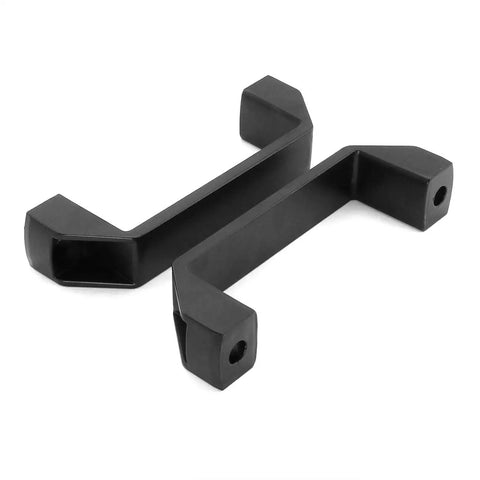 Ultra Badass Heavy Duty Black Aluminum Alloy Pull Handle For 20 Series Extrusion Profiles 90mm Center To Center Rectangular Industrial Cabinet Hardware Grip