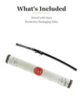 Wakizashi Iaito Unsharpened Aluminum Alloy Practice Sword For Iaido Training, 21 Inch Blade with Saya and Packaging Tube
