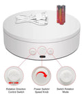 Motorized 360 Degree Spinning Turntable With Adjustable Speed And Direction Type C Powered Rotating Display Stand controls