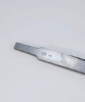 Heavy Duty Nitrided HSS Woodturning Scraper One Inch Wide Negative Rake And Radiused Edge Built Like A Tank For Knockout Woodworking Results Every Time blade angle showing sharp edges.