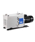 Top Shelf Two Stage Oil Sealed Rotary Vane Vacuum Pump Drv90 Ninety Cubic Meters Per Hour Three Point Seven Kilowatt Motor side view
