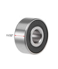 Heavy Duty Deep Groove Ball Bearings 1603-2RS Double Sealed Chrome Steel 5/16X7/8X11/32 Inch showing 11/32 inch size