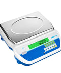 Cruiser CKT Bench Checkweighing Scale 70lb 32kg Capacity With Readability 0.002lb 1g Pro Grade Lab Scale For Precision Weighing Durable Bench Scale Built For Pros With UK Design And US Support, shown in blue and silver with digital display.