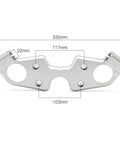 Motorcycle Lowering Triple Tree Front End Upper Top Clamp For Hayabusa GSX1300R GSXR1300 1999-2020, CNC Machined Aluminum