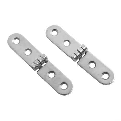Foldable Cabinet Hinge 180 Degree Flap Screw On Iron Silent Hinge 76x15x2mm Silver 2 Pack Rust Resistant Finish