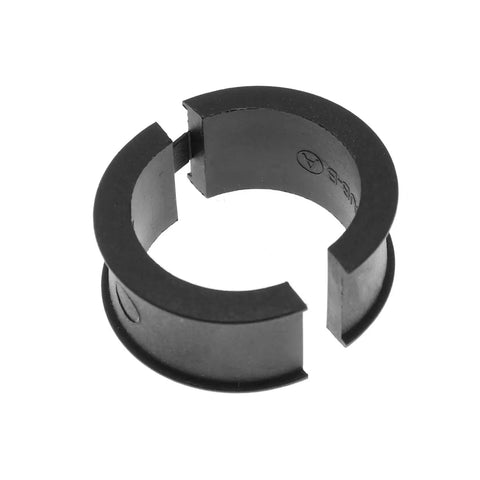 Bike Handlebar Extender 31.8mm To 25.4mm Conversion Clamp Spacer, black, lightweight durable shim for oversized bars, close-up view