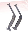 2 Piece Antique Copper Safety Spring Supports for cabinets and furniture, visible spring arm hardware for secure and easy installation.
