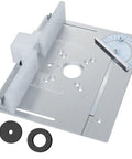 Tough As Nails Aluminum Router Table Insert Plate With Miter Gauge For Woodworking Benches And Table Saw Rigs Anodized Finish, featuring a smooth surface.
